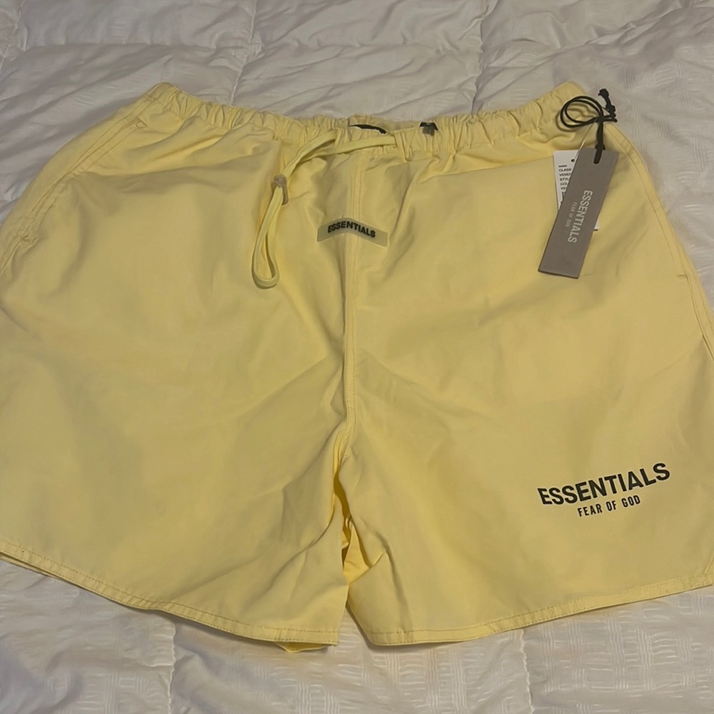 New Fear Of God Lemonade Nylon athletic shorts (NWT)